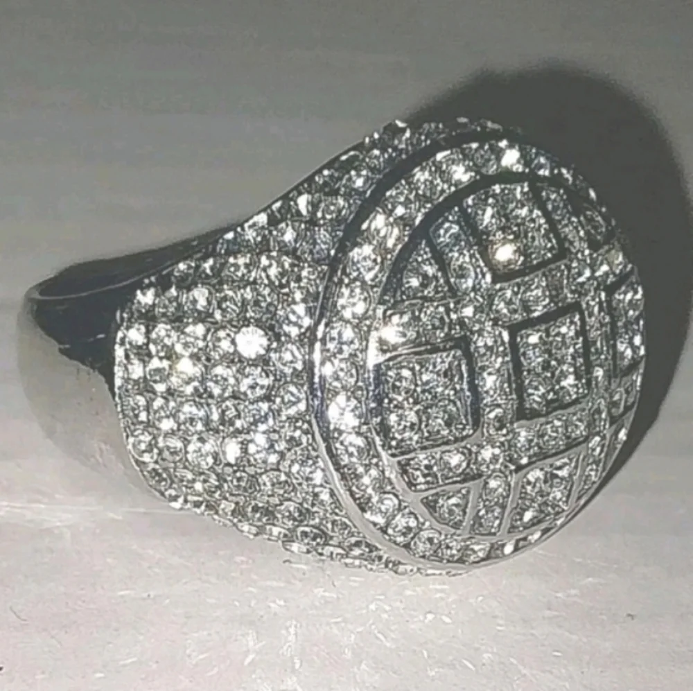 Mens Statement Ring Sz 11